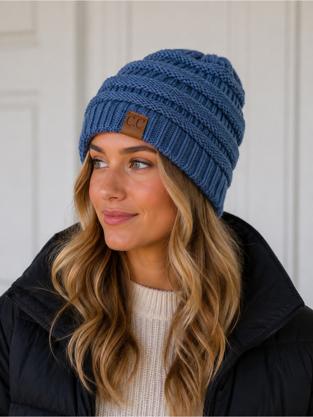 C.C Blue Knit Beanie